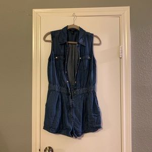 Chambray Romper ready to wear for summer!